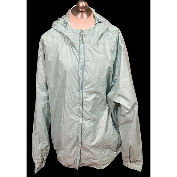 MOUNTAIN WAREHOUSE Women’s Hooded Windbreaker Jacket‎ Mint Green Size 24 EUC - Picture 5 of 5